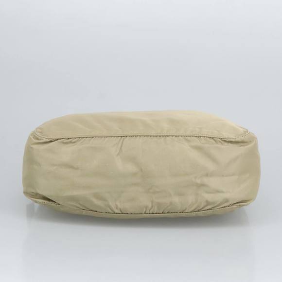 PRADA Hand Bag Nylon Beige Silver Auth 97438 - Picture 5 of 16